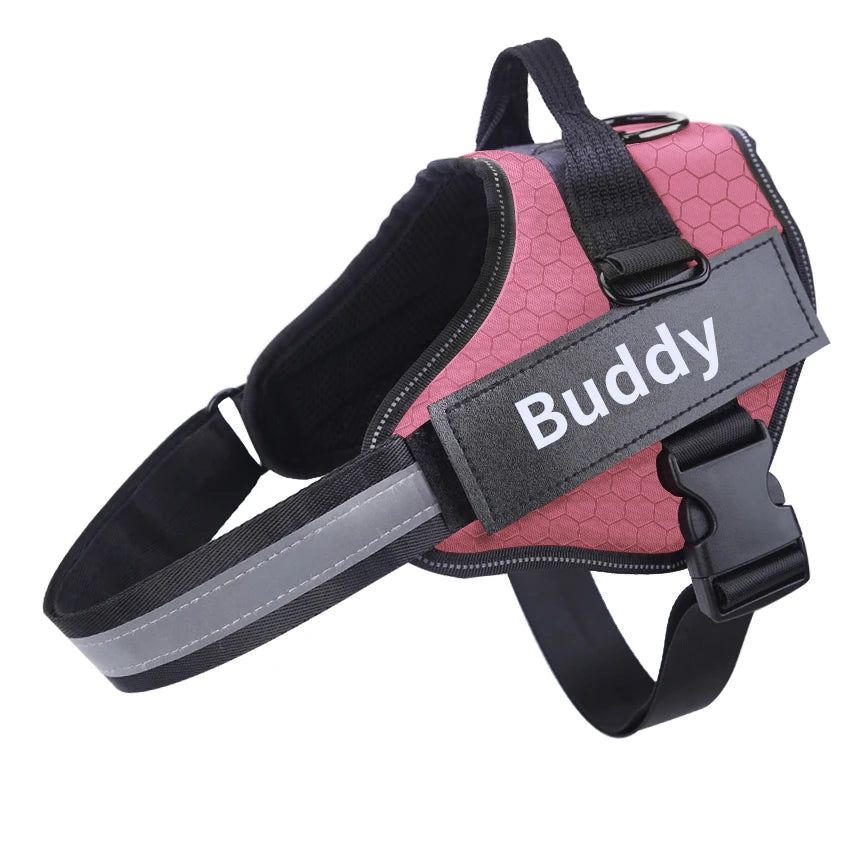 Personalized Dog Harness NO PULL Reflective Adjustable ID custom Dog Harness Vest for Small Large Dogs Outdoor Pet Supplies