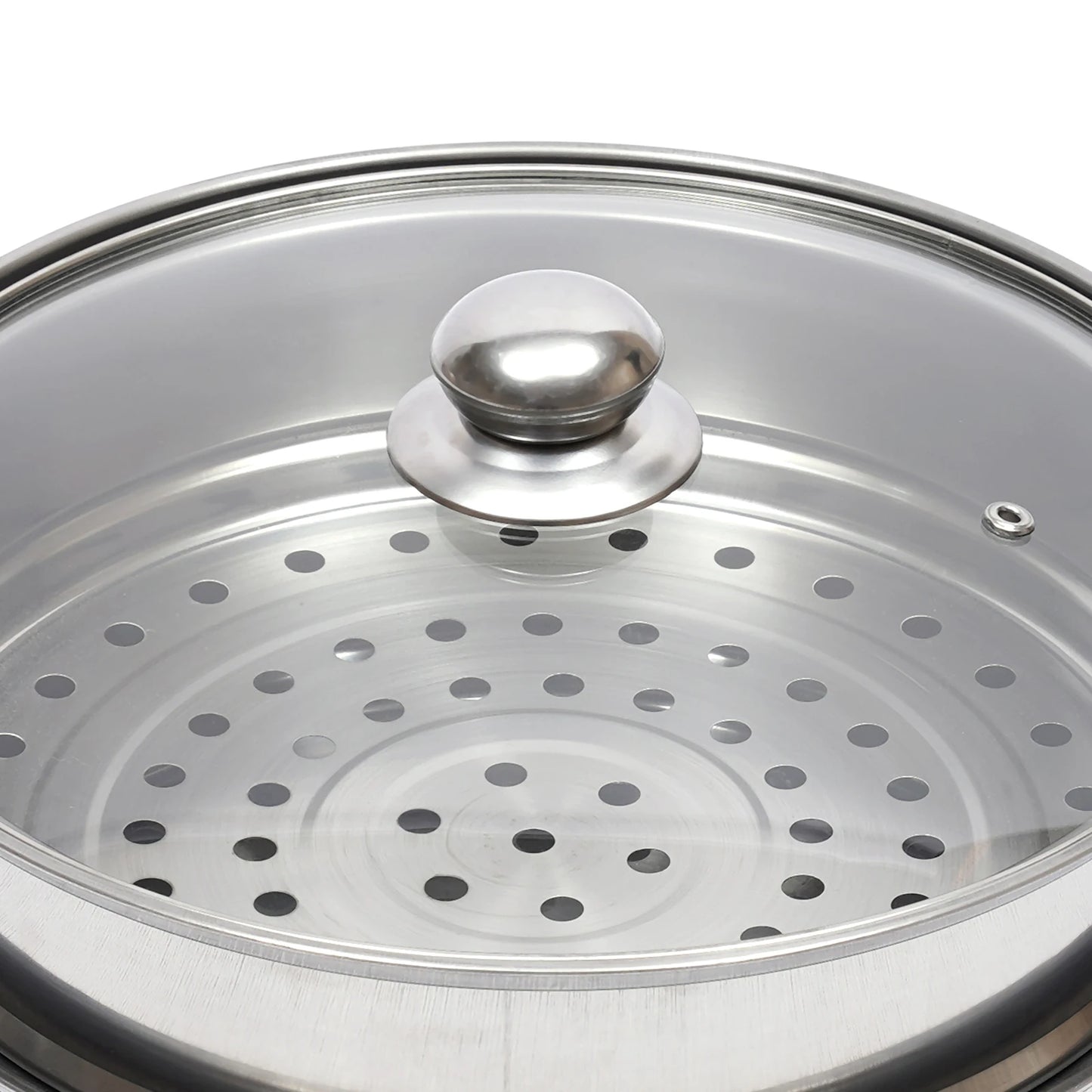 Hign-concerned Stainless Steel Steamer 3 Tier Pot with Lid