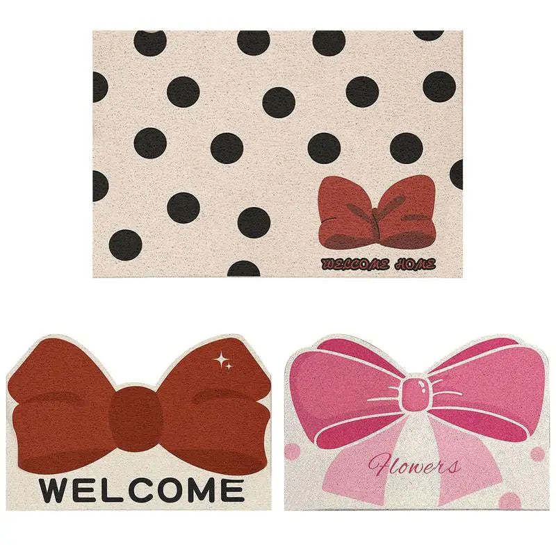 EZHomeEssentials Cute Bow Carpet Non Slip Kids Room Rug