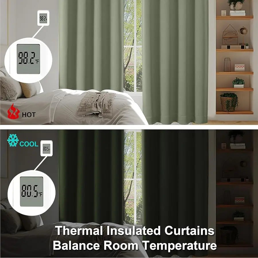 Blackout Curtain Panel for Bedroom Insulation