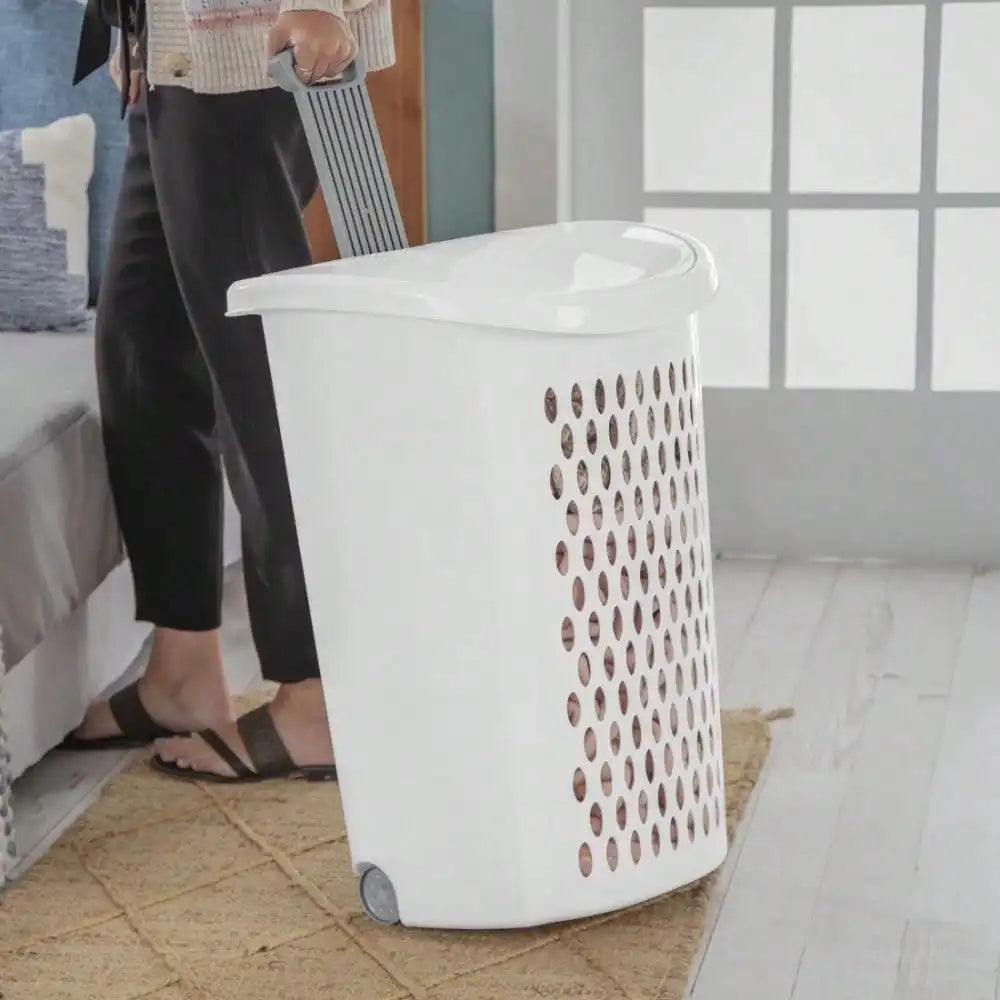 Guangdong Wheeled Laundry Hamper With Flip Top Design