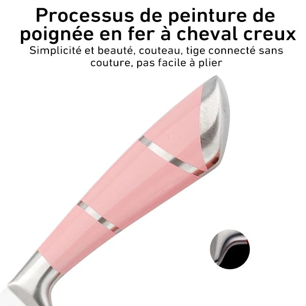 9 Piece Kitchen Knife Set Stainless Steel Hollow Handle