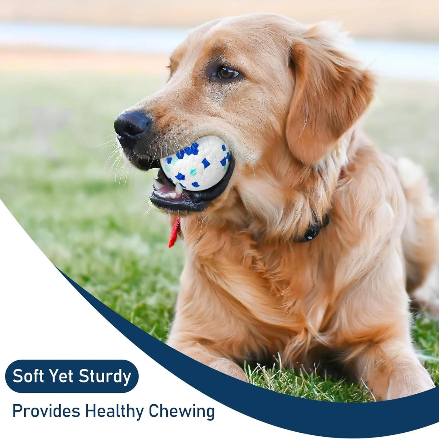 EZHomeEssentials Indestructible Dog Tennis Balls For Chewers