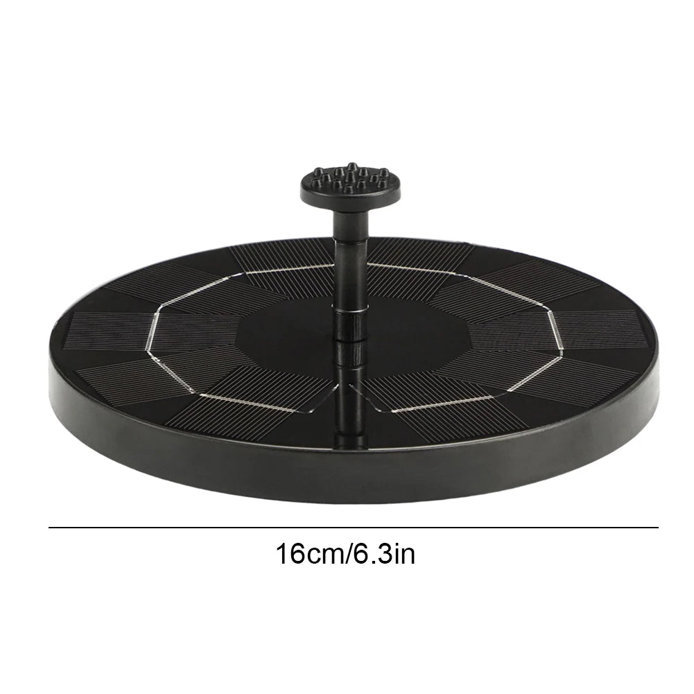 EZHomeEssentials Solar Fountain With 8 Nozzles Outdoor Pond