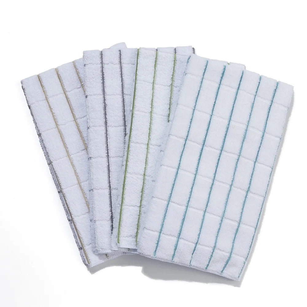 Dutrieuxh Ultra Absorbent Microfiber Kitchen Towels 4 Pack