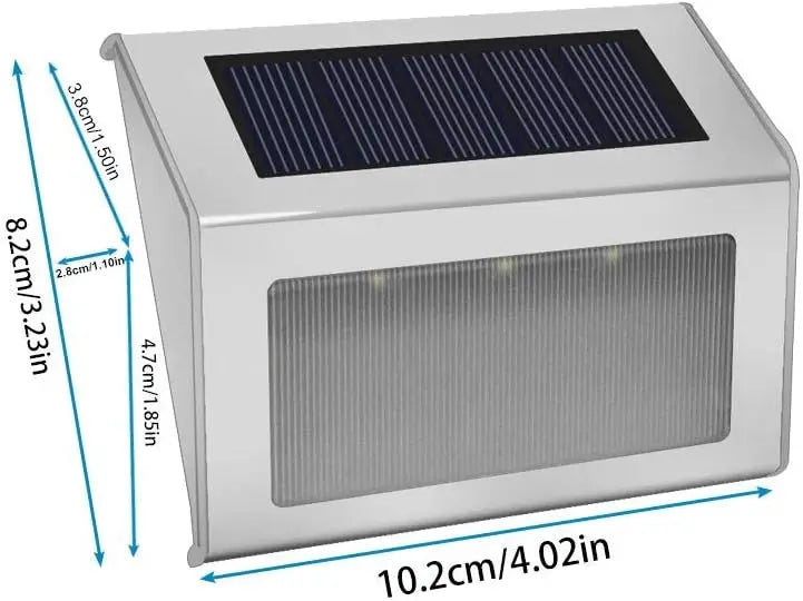 Lightess Solar Step Lights for Deck and Garden Pathway