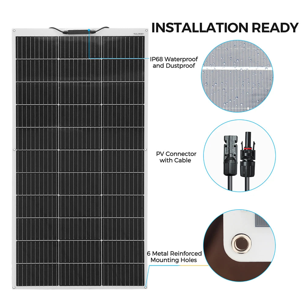 Xinpuguang 12V Solar Panel Off Grid Inverter Kit 120W