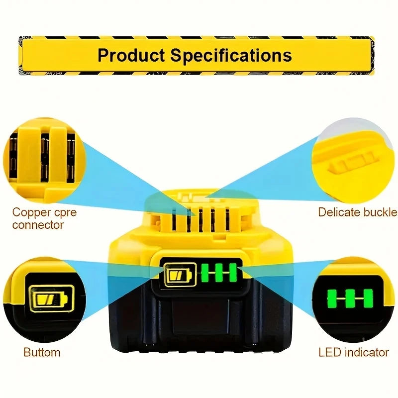 EZHomeEssentials 20V 8.4Ah DCB205 Hand Drill Battery