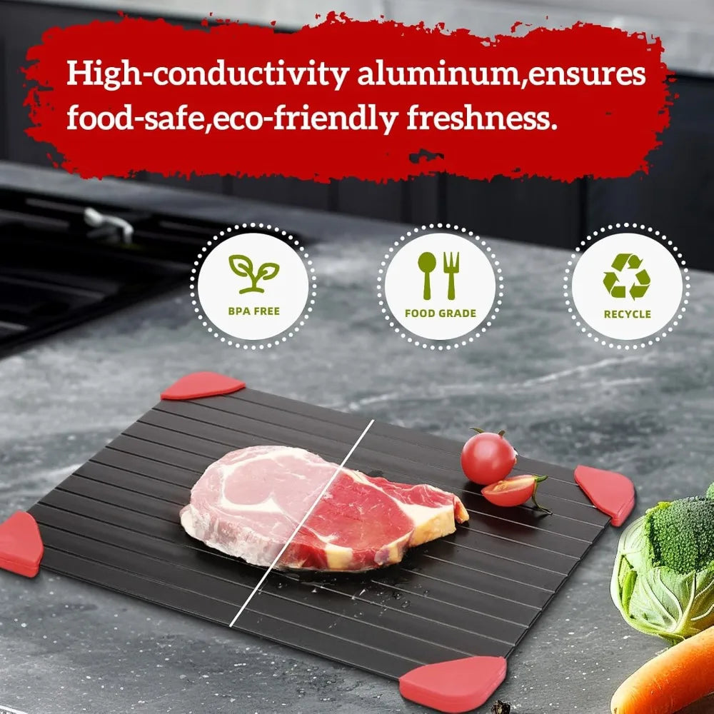 Frozen meat defrosting tray, magic quick natural heating defrosting plate, small size defrosting plate kitchen mat
