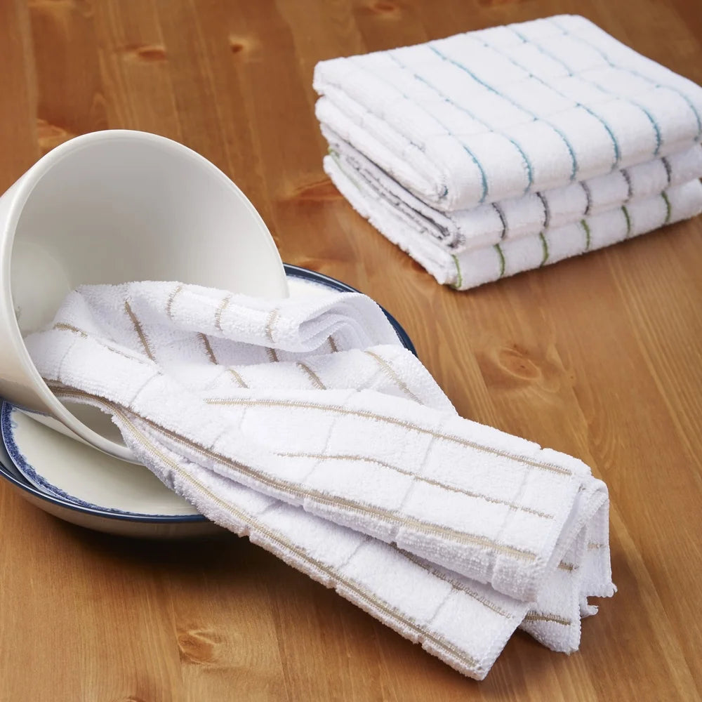 Dutrieuxh Ultra Absorbent Microfiber Kitchen Towels 4 Pack
