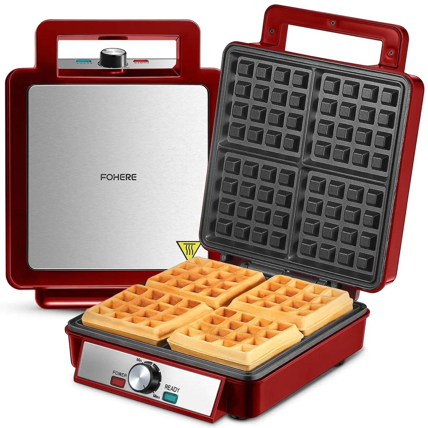 HAOYUNMA FOHERE Electric Belgian Waffle Maker For Home Use