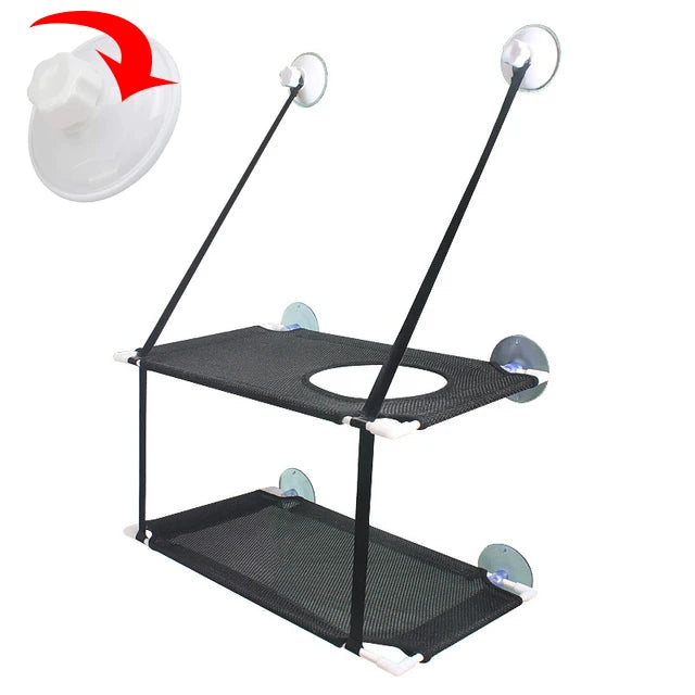 Cat Window Hanging Bed Double Layer Hammock