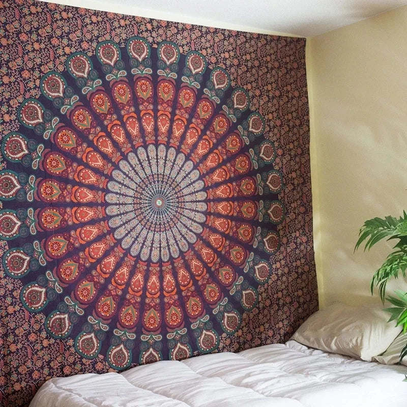EZHomeEssentials Mandala Tapestry Wall Hanging Bohemian