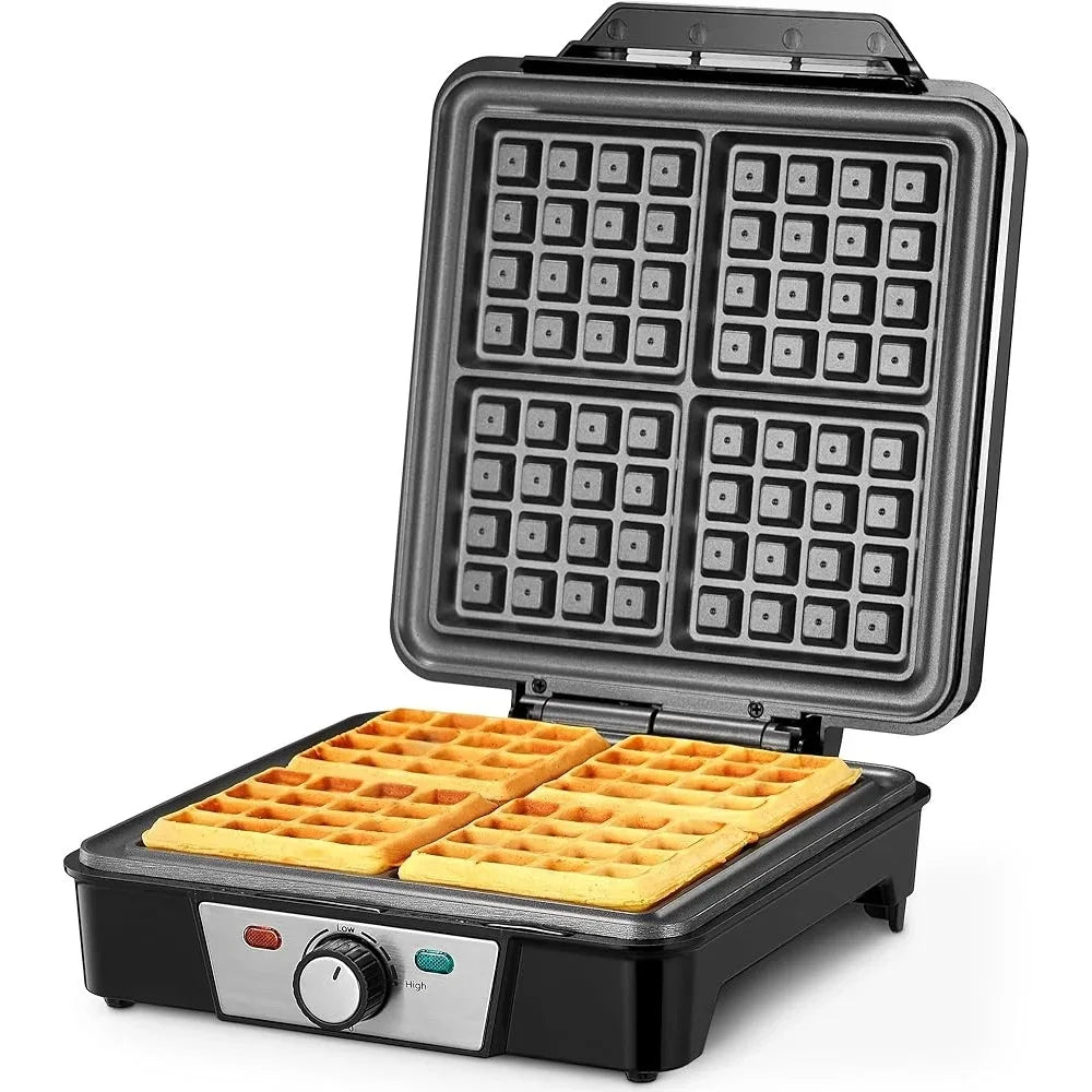 XMSJ Belgian Waffle Maker 1200W Nonstick Easy Clean