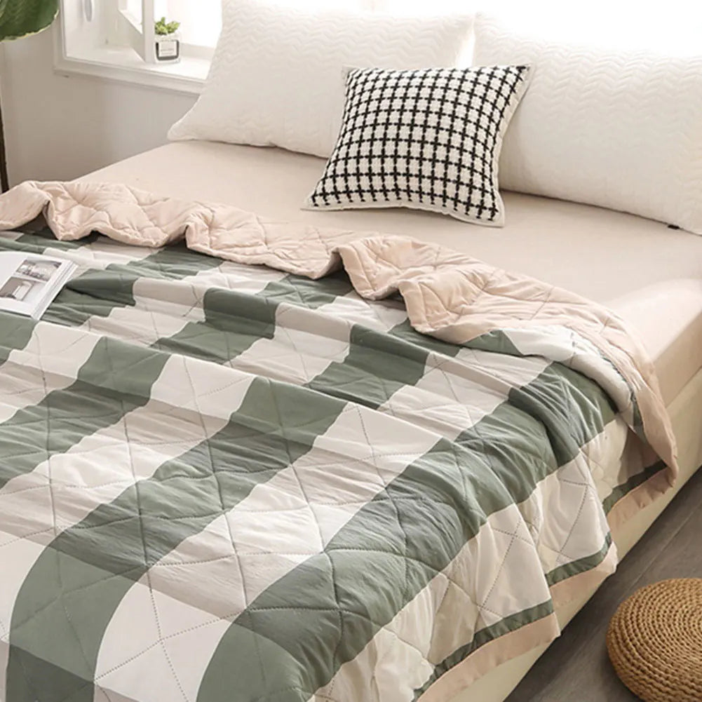 EZHomeEssentials Washed Cotton Comforter Quilt Bedspread