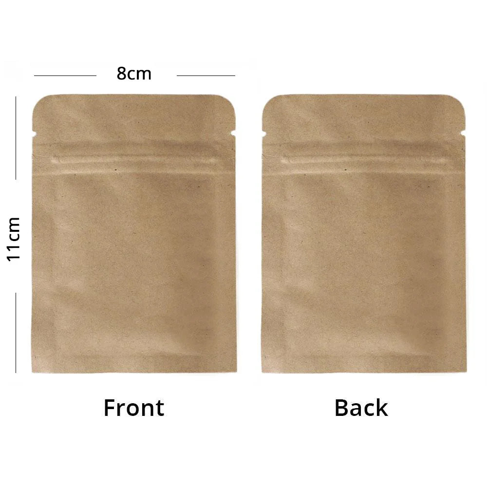 VoluPack Mylar Bags Tear Notch Smell Proof Zip Lock