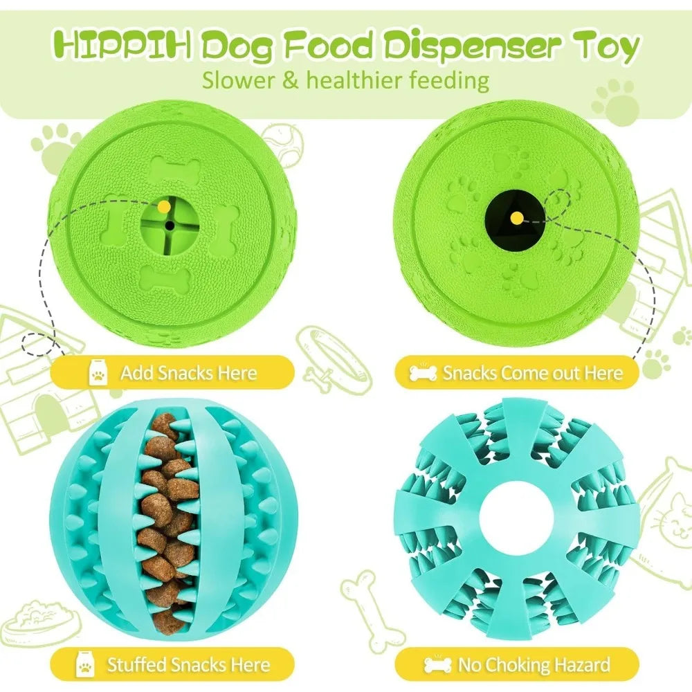 EZHomeEssentials Interactive Dog Treat Ball Teething