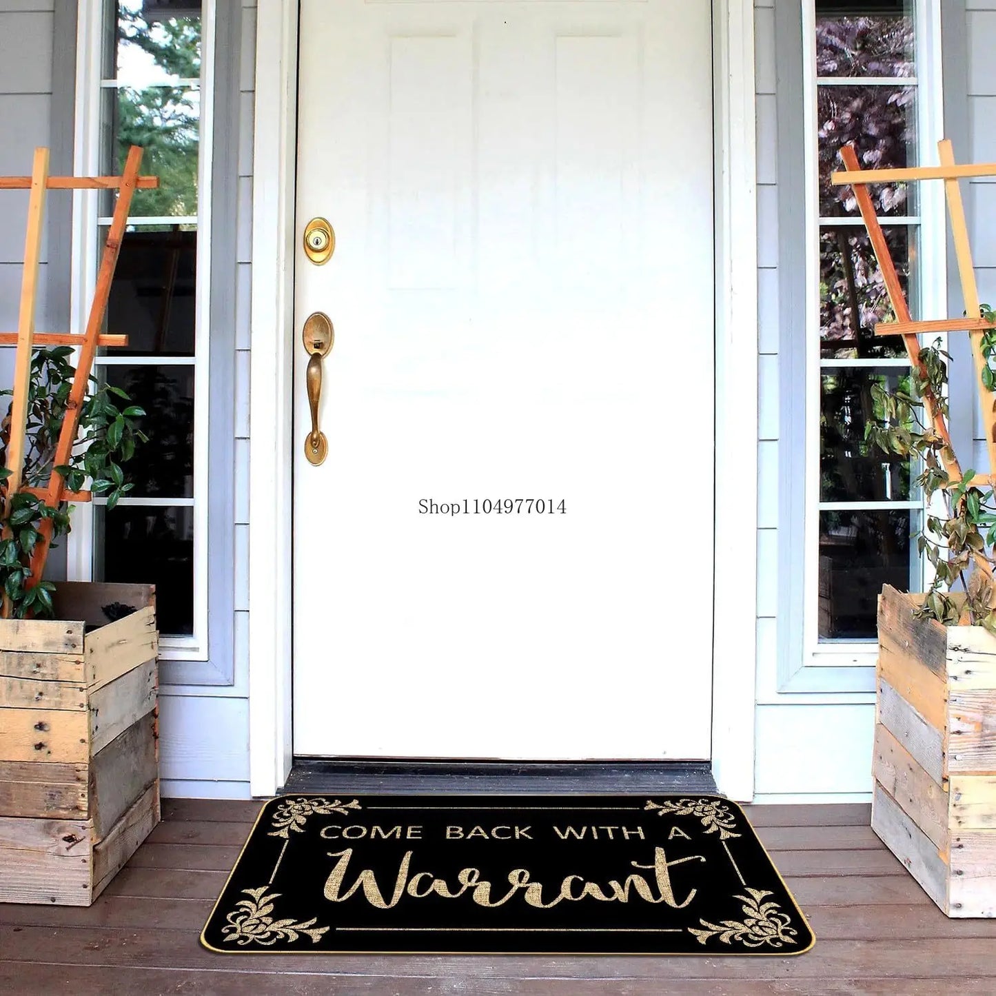EZHomeEssentials Funny Welcome Mat Non Slip Rubber Entry