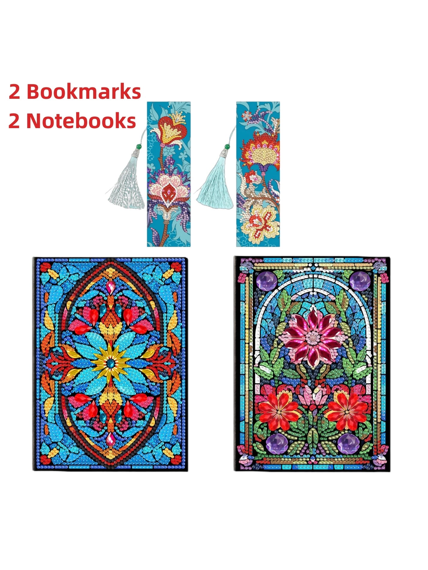 Form Diamond Art Kit Set 4 Pcs Journals and Bookmarks