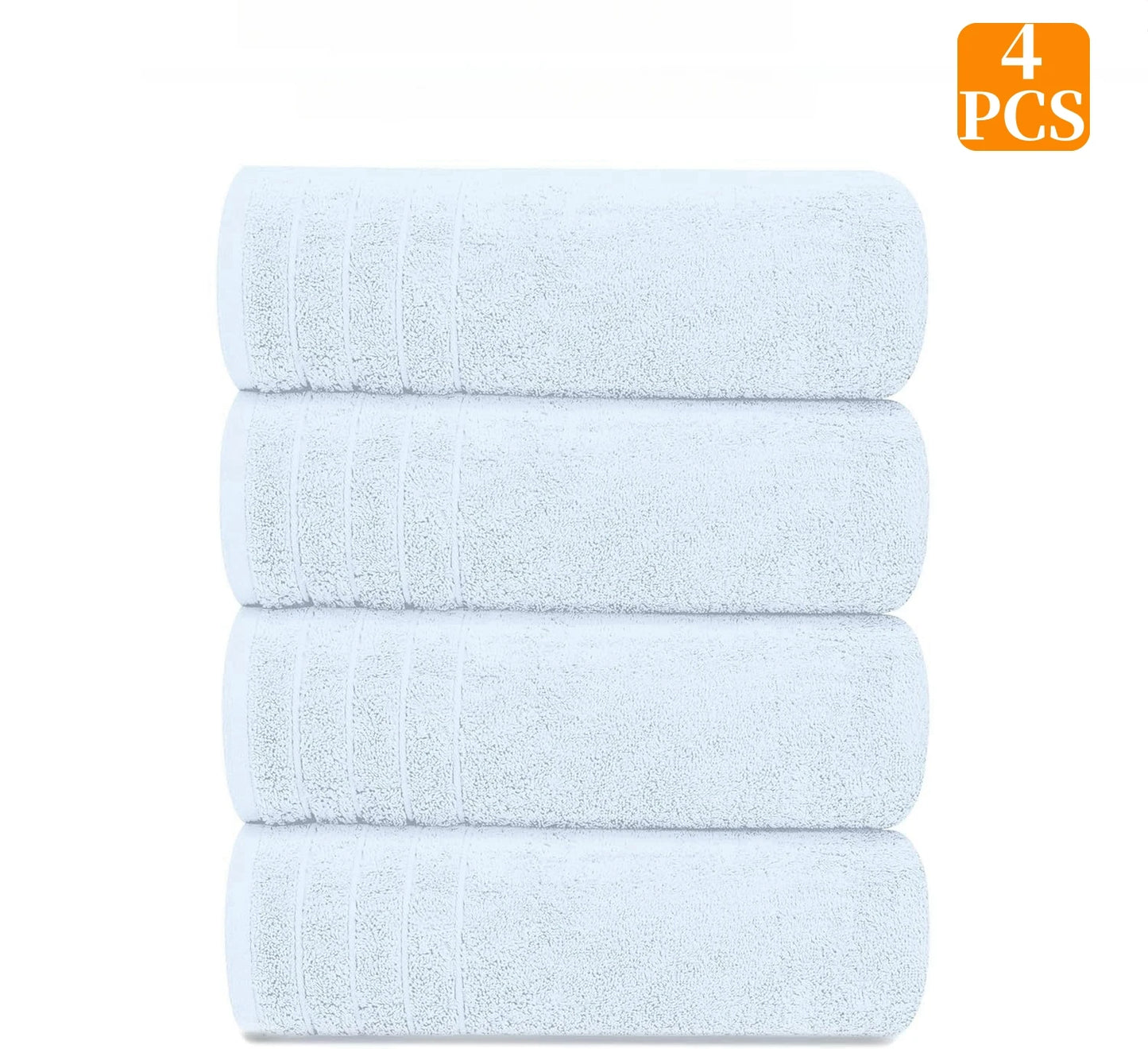 EZHomeEssentials Towels Pack of 4 Cotton Bath Towels