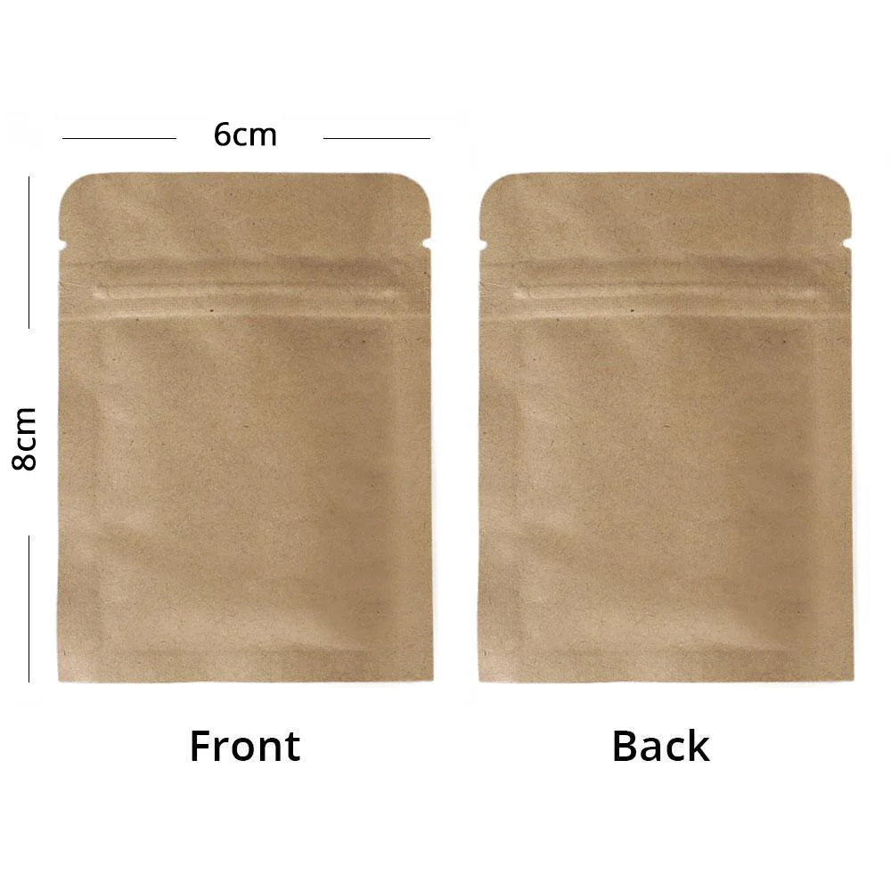 VoluPack Mylar Bags Tear Notch Smell Proof Zip Lock