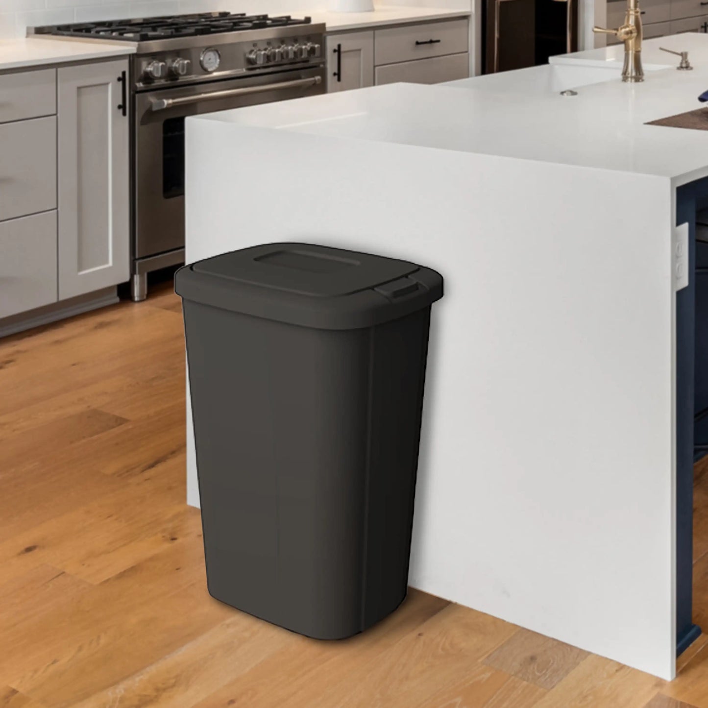 Guangdong Plastic Touch Top Kitchen Trash Can Daily Use