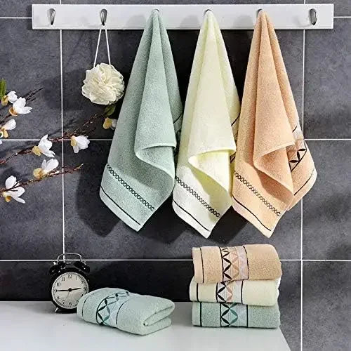 CN Zhejiang Cotton Hand Towels 4 Pack Super Soft Absorbent