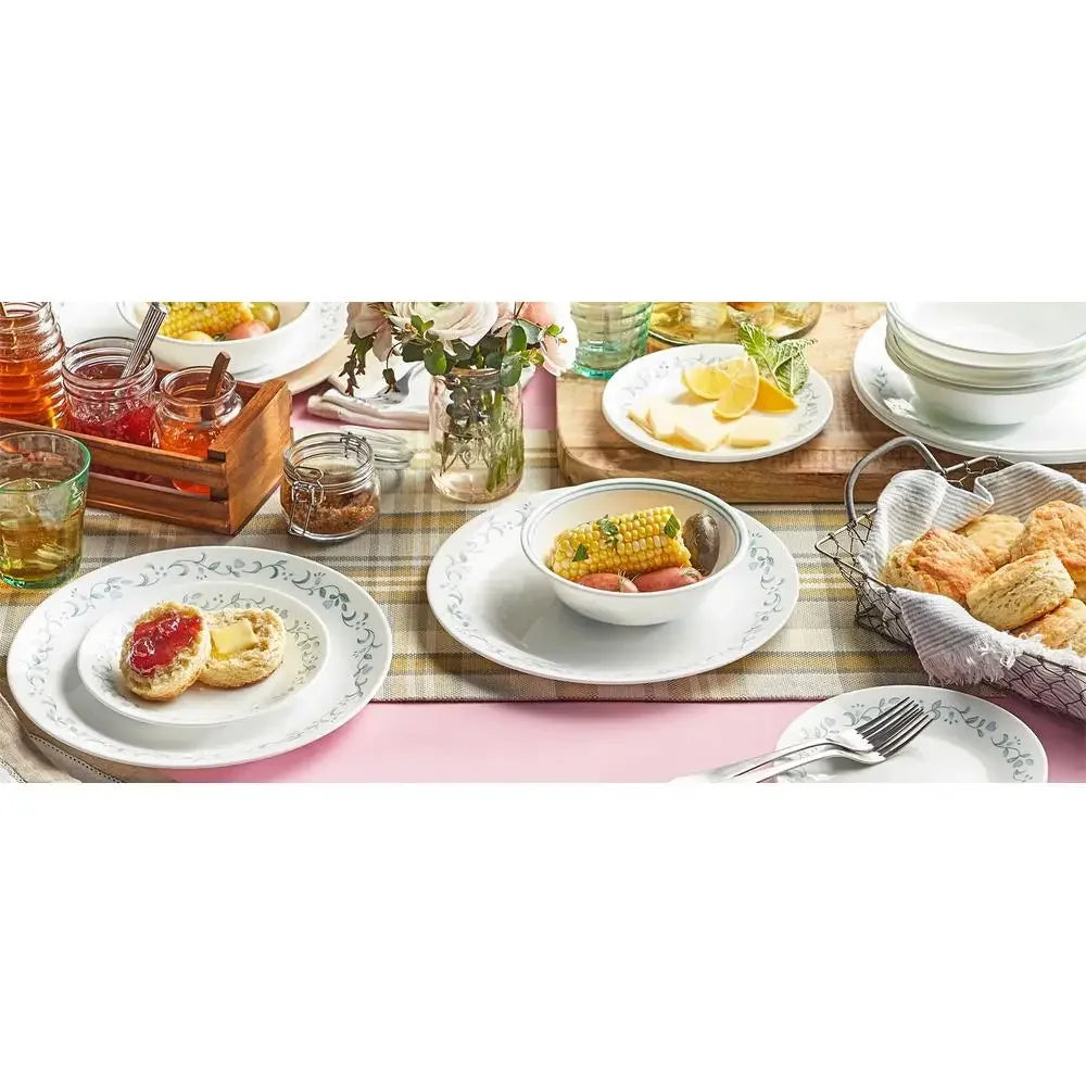 EZHomeEssentials Corelle Dinnerware Set Hearts Pattern