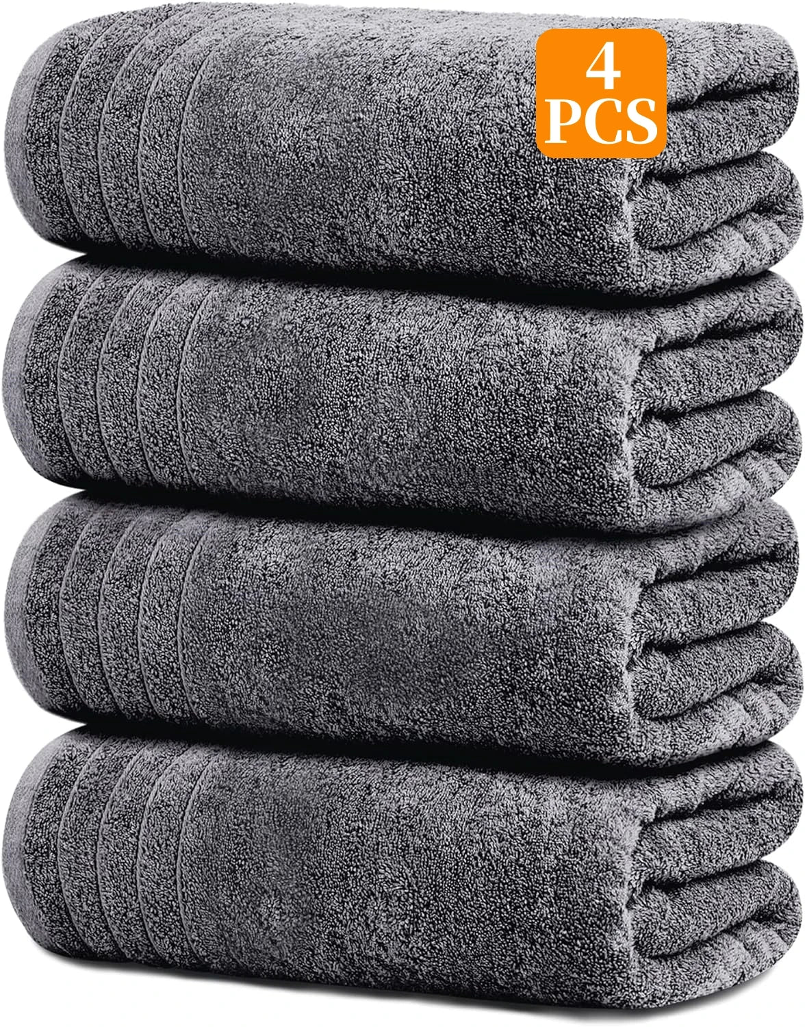 EZHomeEssentials Towels Pack of 4 Cotton Bath Towels
