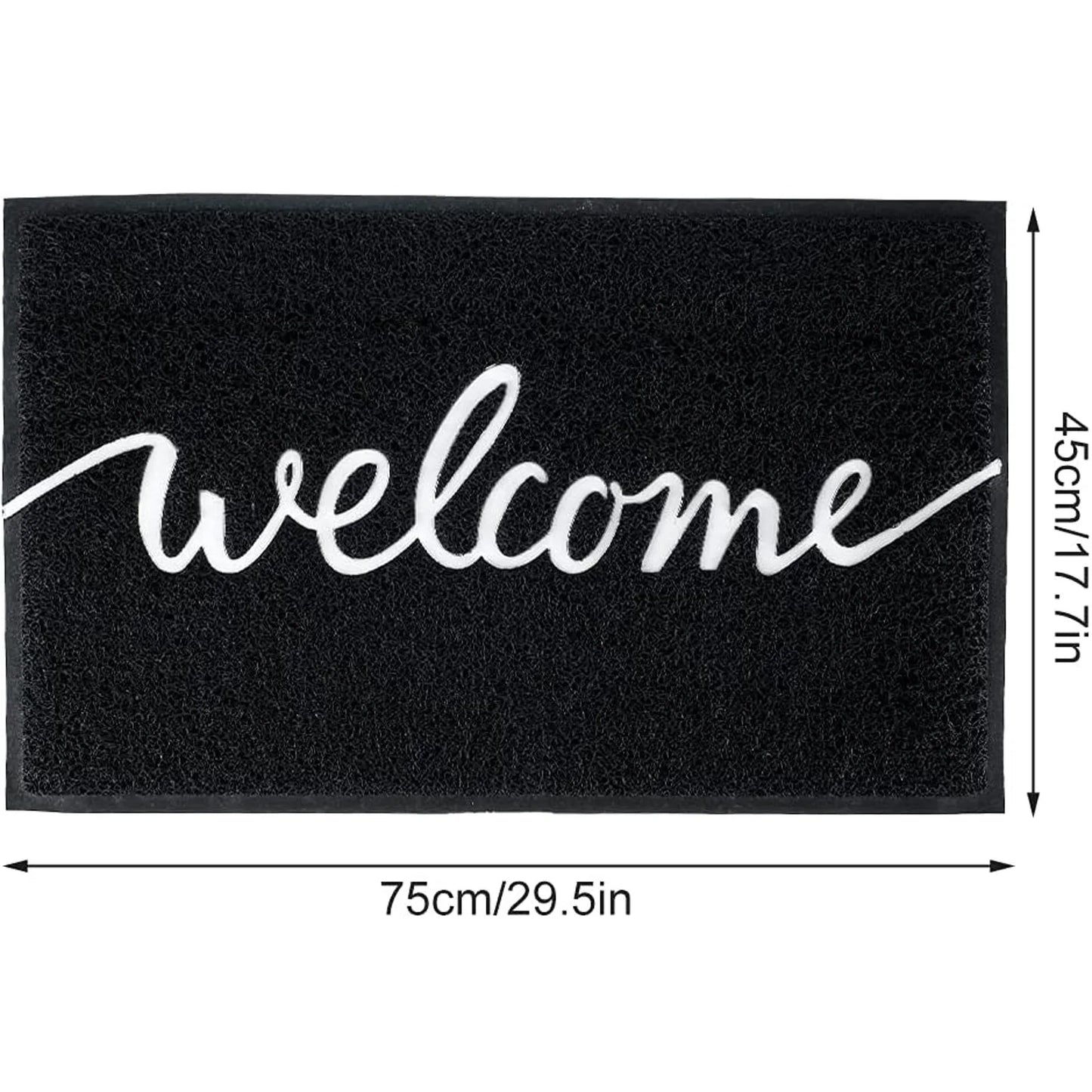 EZHomeEssentials PVC Door Mat Love Home Front Outdoor Decor