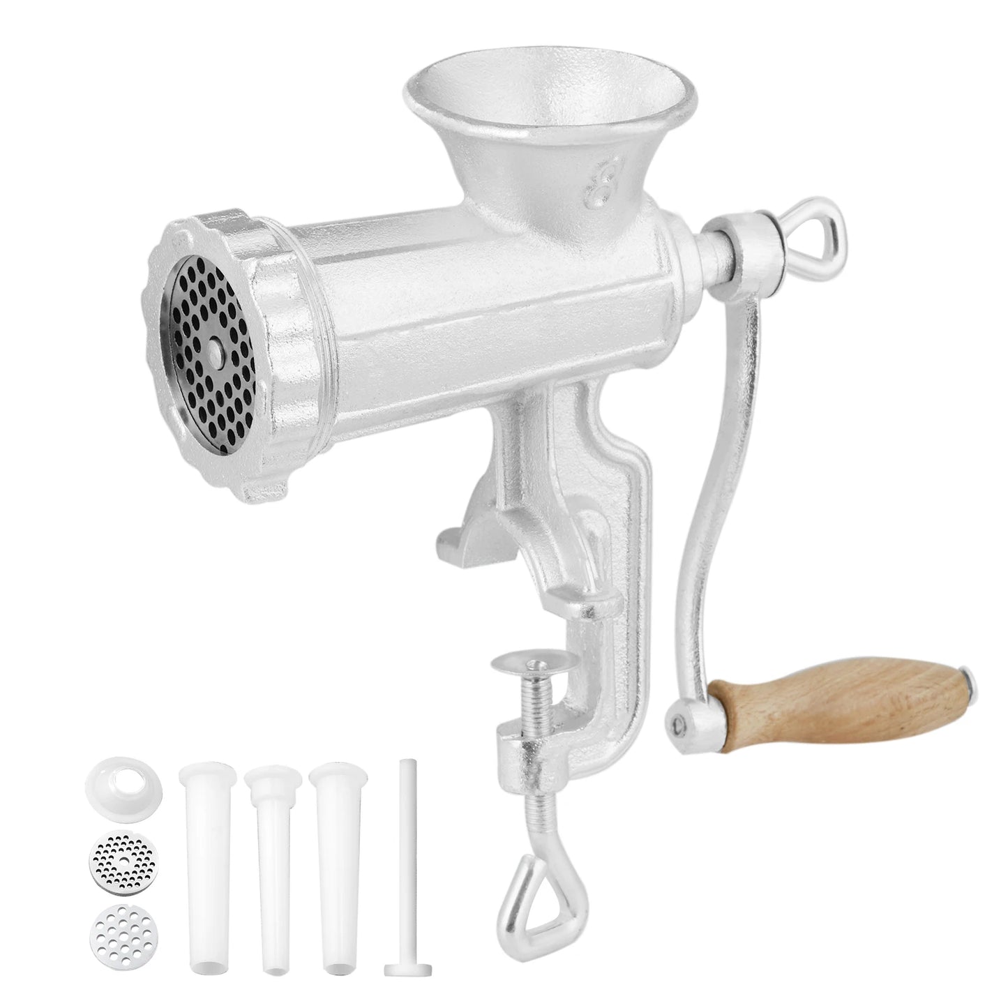 SucceBuy Manual Meat Grinder Heavy Duty Cast Iron Clamp