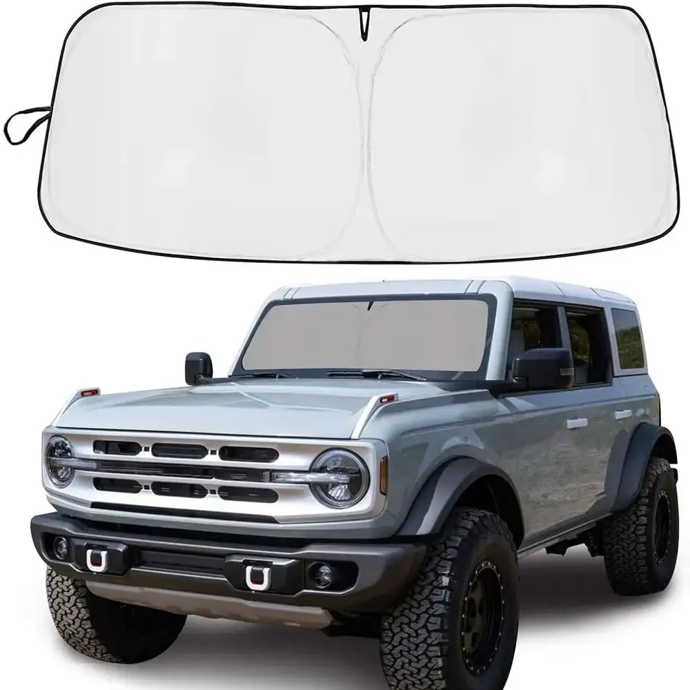EZHomeEssentials Ford Bronco Windshield Sunshade Front UV