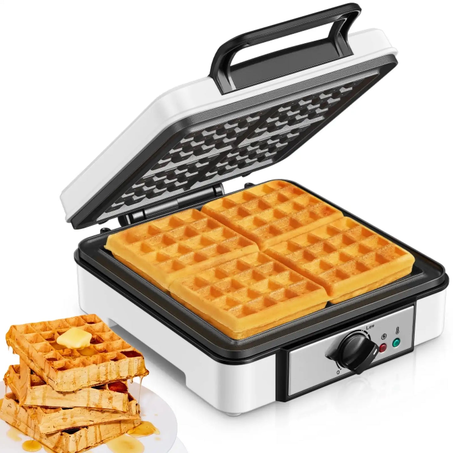 HAOYUNMA FOHERE Electric Belgian Waffle Maker For Home Use