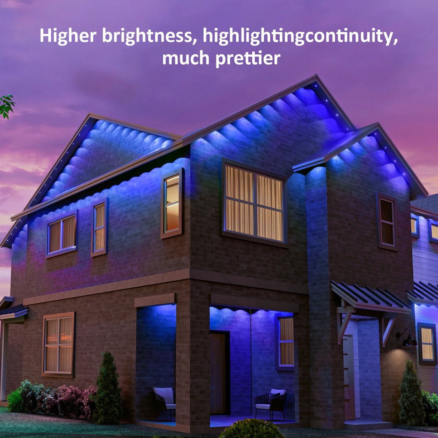 EZHomeEssentials RGB Outdoor LED Lights With App And Remote