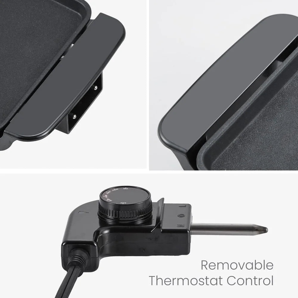 XMSJ Electric Griddle Nonstick with Adjustable Thermostat