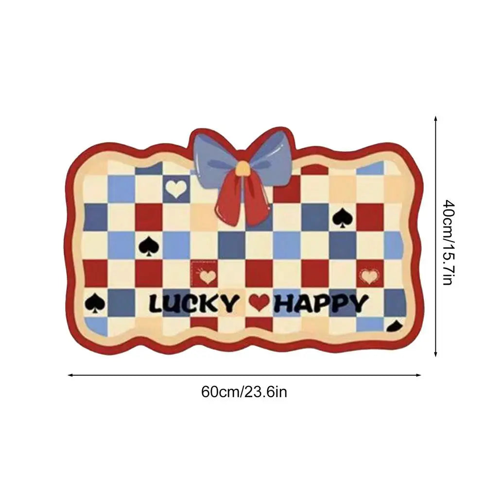 EZHomeEssentials Cute Bow Carpet Non Slip Kids Room Rug