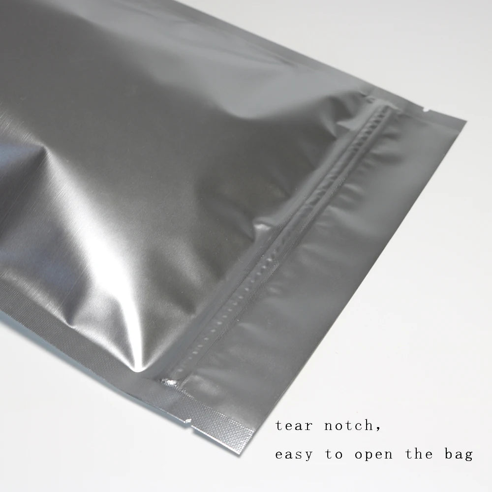 EZHomeEssentials Stand Up Mylar Pouches Reclosable Zip Lock