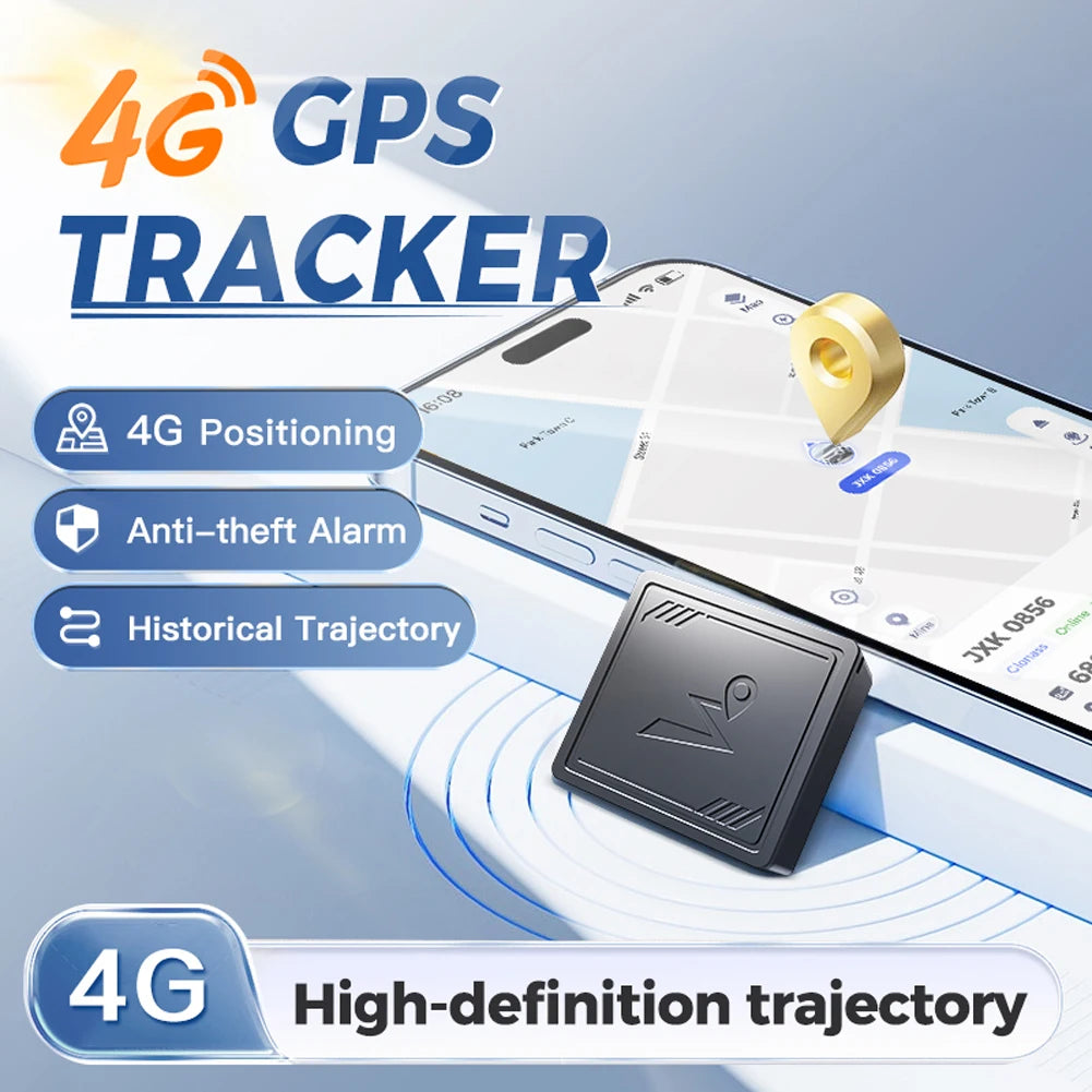 4G GPS Tracker with App Real Time Car Tracking Device Anti-Lost Pet Kids Bag Wallet Recording Tracking Device Finder Locator