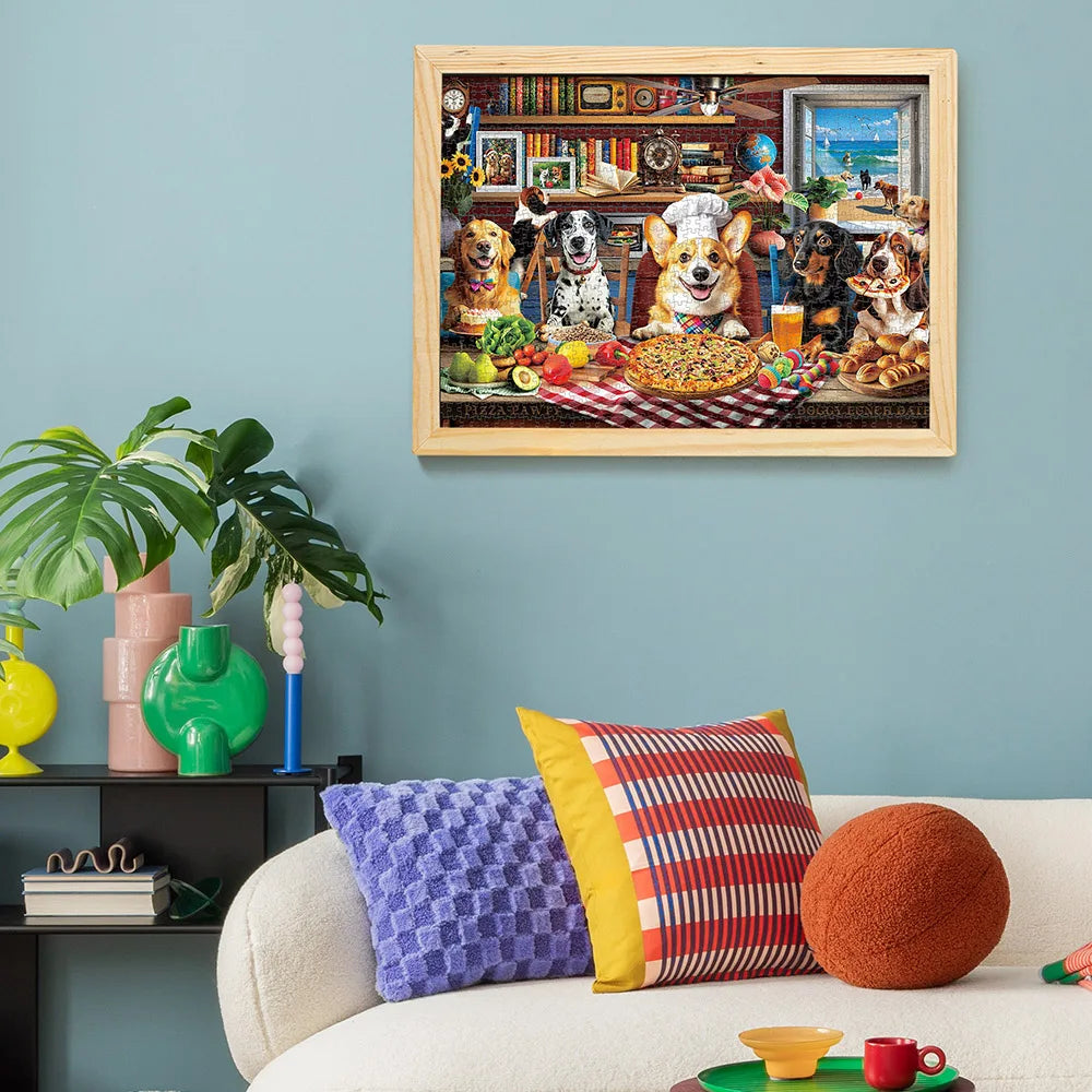 1000 Piece Dog Puzzle With Letters On Back For Adults