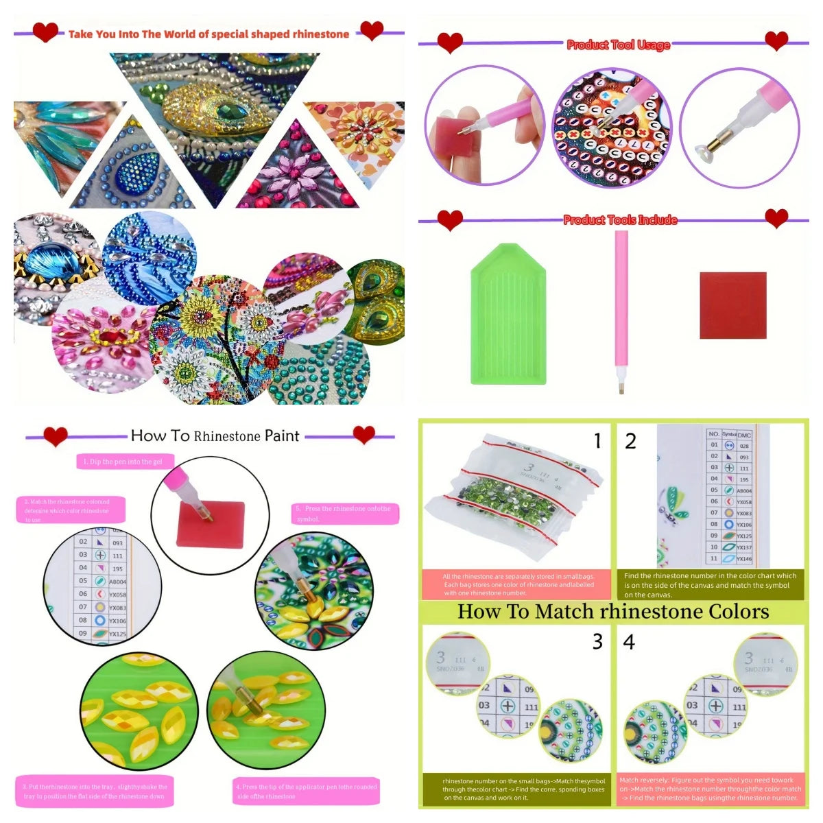 Canvas PremiumQuality Christmas Diamond Painting Set Wooden Desktop Decoration Project