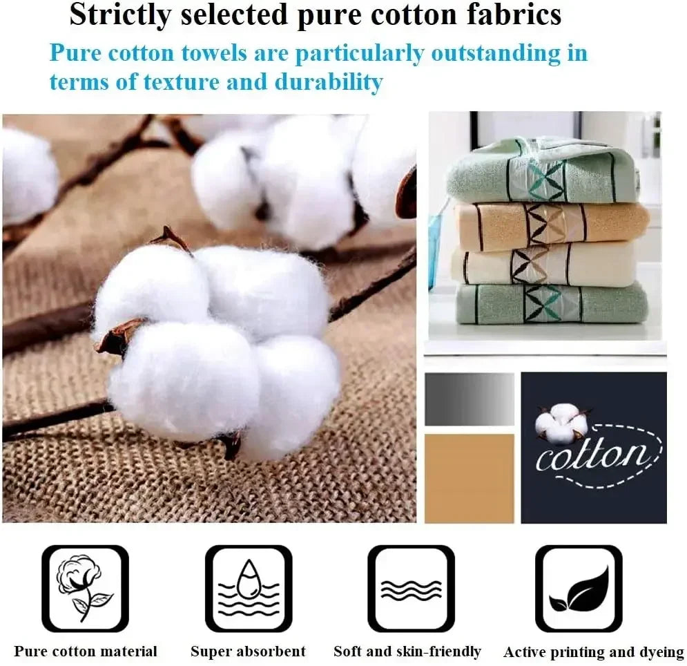 CN Zhejiang Cotton Hand Towels 4 Pack Super Soft Absorbent