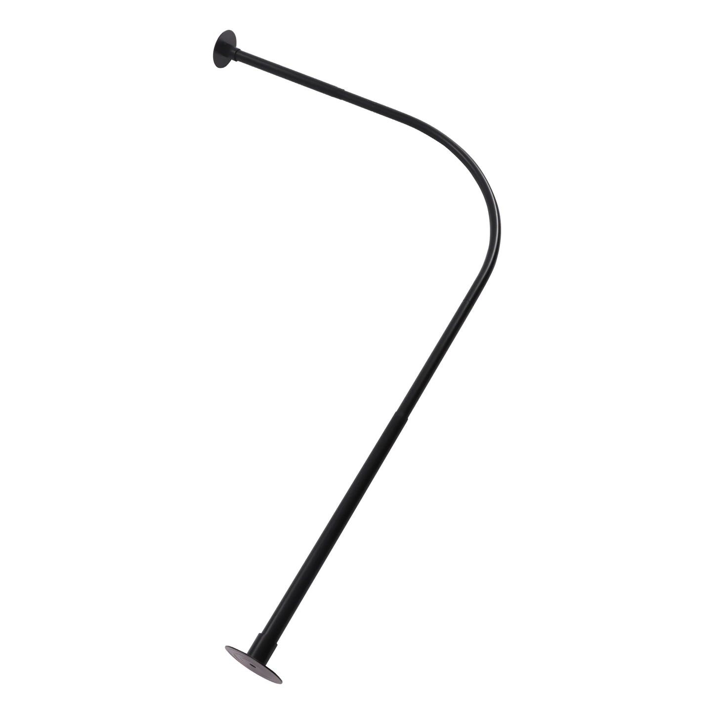 Feature Retractable L Shaped Shower Curtain Rail Stainless
