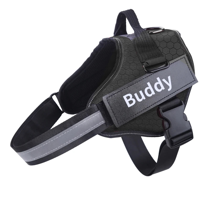 Personalized Dog Harness NO PULL Reflective Adjustable ID custom Dog Harness Vest for Small Large Dogs Outdoor Pet Supplies