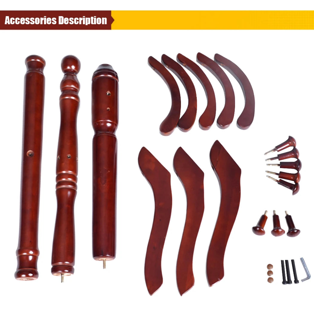 Solid Birch Coat Rack With Tripod Base Floor