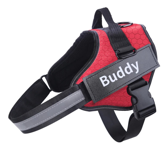 Personalized Dog Harness NO PULL Reflective Adjustable ID custom Dog Harness Vest for Small Large Dogs Outdoor Pet Supplies