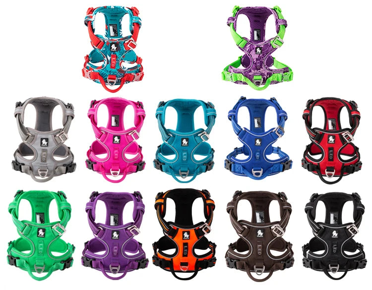 Reflective No Pull Dog Harness Adjustable Vest