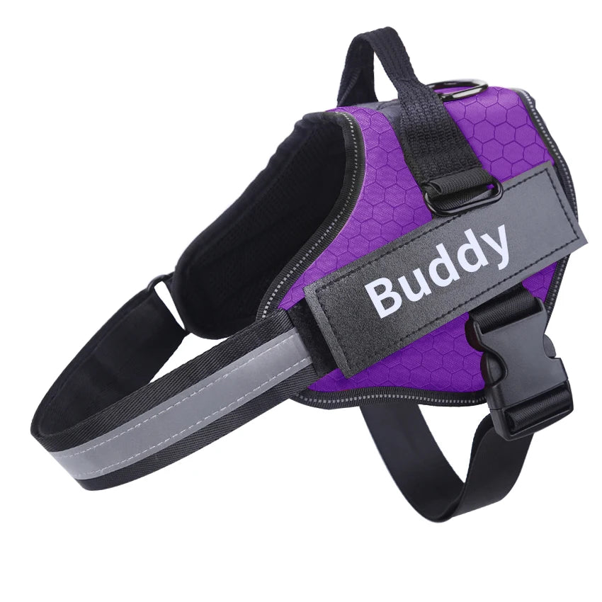 Personalized Dog Harness NO PULL Reflective Adjustable ID custom Dog Harness Vest for Small Large Dogs Outdoor Pet Supplies