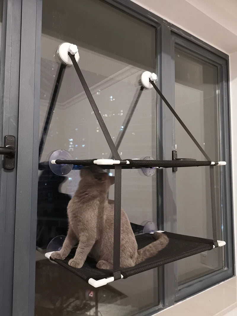 Cat Window Hanging Bed Double Layer Hammock
