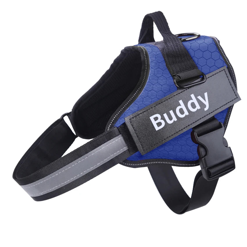 Personalized Dog Harness NO PULL Reflective Adjustable ID custom Dog Harness Vest for Small Large Dogs Outdoor Pet Supplies