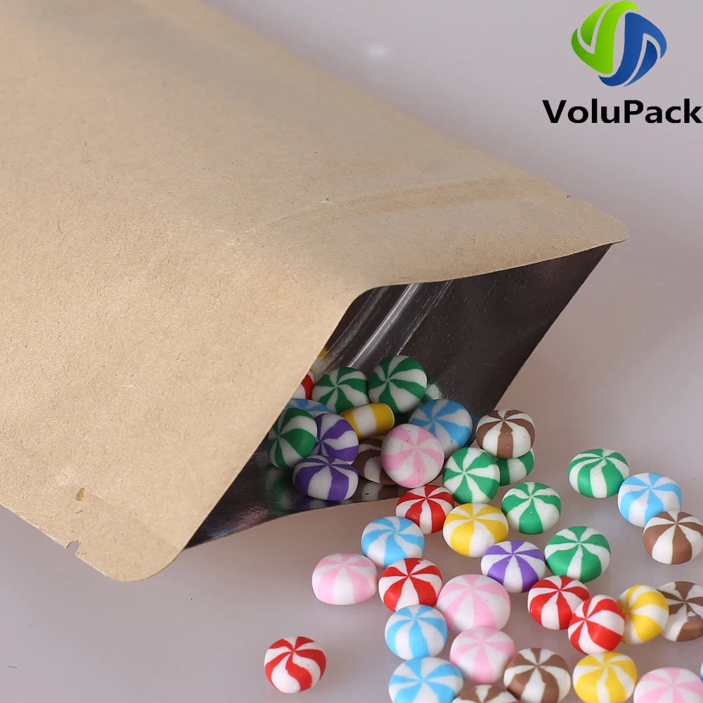 VoluPack Mylar Bags Tear Notch Smell Proof Zip Lock